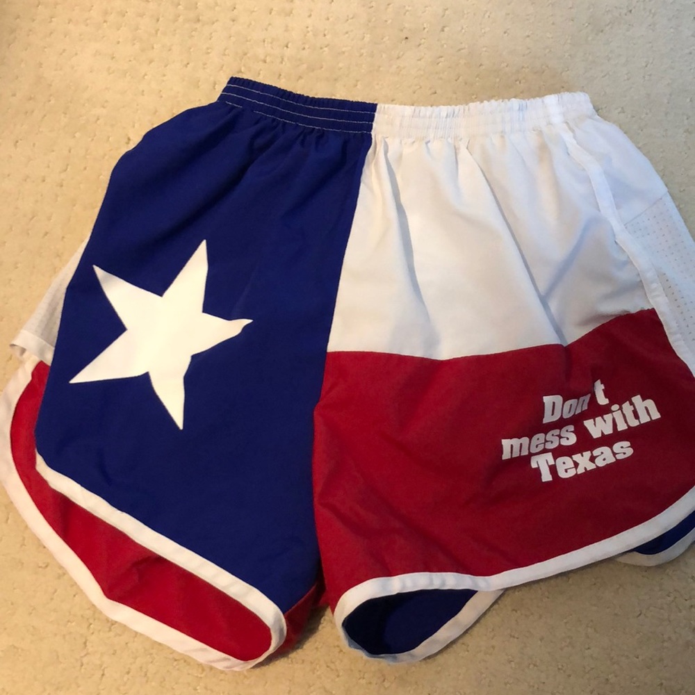 Texas flag athletic shorts
